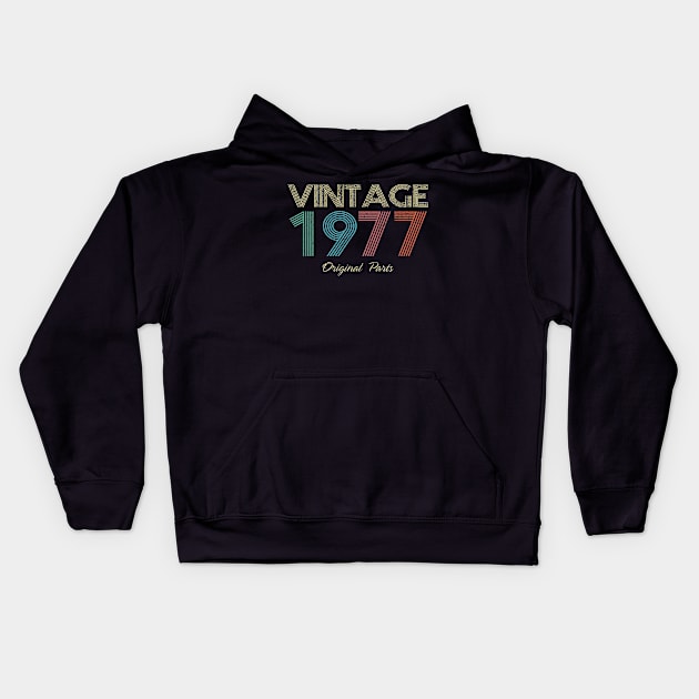 1977 - Vintage Original Parts Kids Hoodie by ReneeCummings